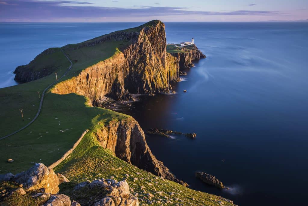 Scottish Coastline with lighthouse