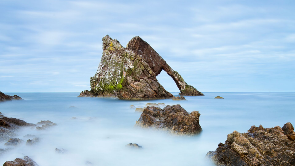 Bow Fiddle Rock in Moray