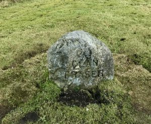 Shows Outlander Clan Fraser stone